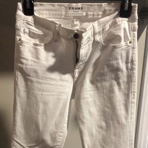 White skinny jeans